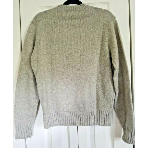 Hunting Horn Women’s‎ Heather Grey Sweater 100% Shetland Wool Vintage M - Picture 4 of 5